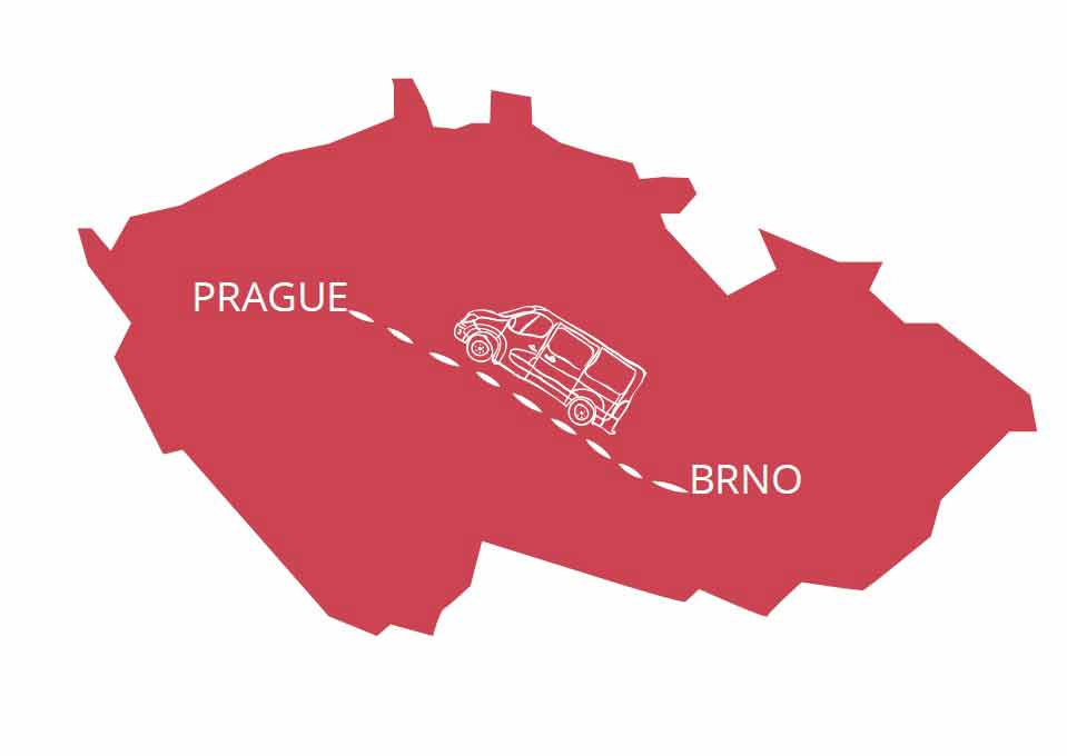 Moving from Brno to Prague