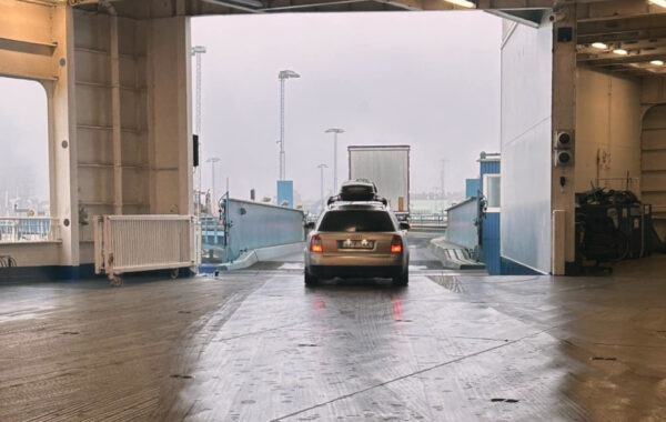 Stenalines getting out of ferry