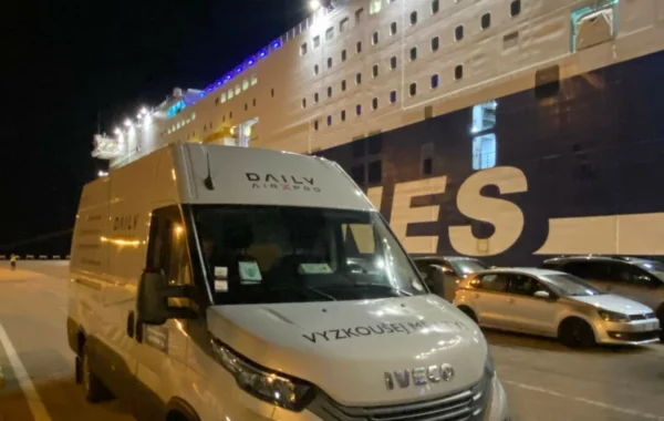 Moving-van-on-a-ferry-to-sardinia