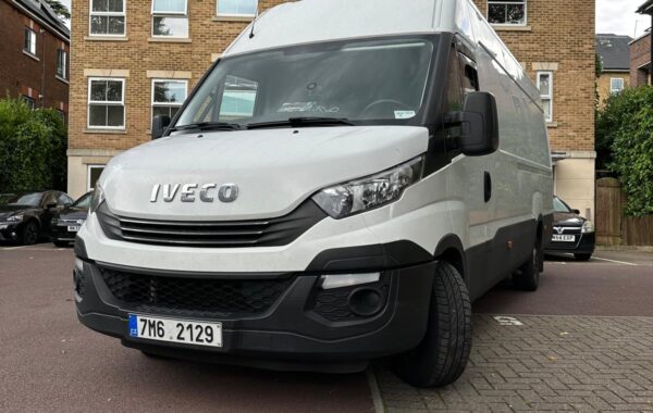 Picture of a van taken from bottom